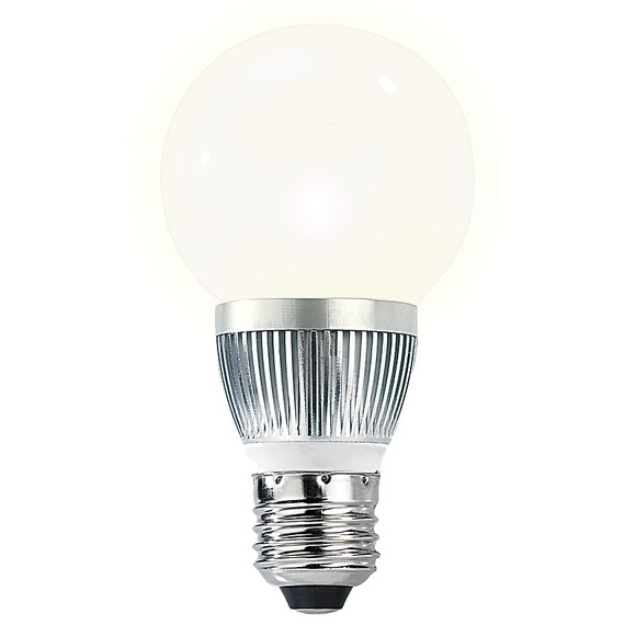 Luminea Energiespar-LED-Lampe mit 3 Watt, E27, Bulb, warmweiss, 205 lm