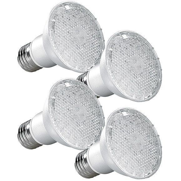 Lunartec LED-Pflanzenlampe für E27 Fassungen, mit 168 LEDs, 105 Lumen, 4er-Set