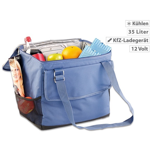 Xcase Elektrische 12-V-Thermo-Kühltasche fürs Auto, 35 l