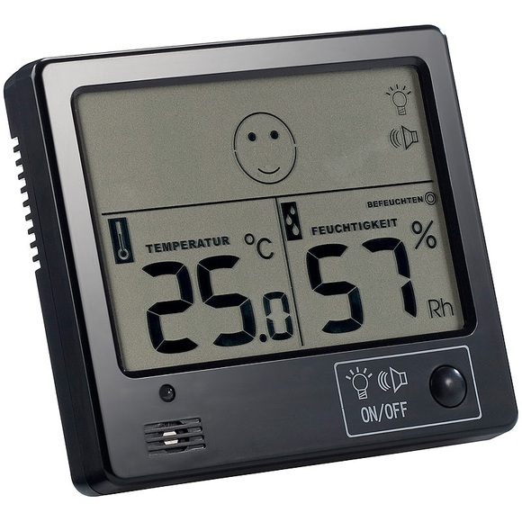FreeTec Raumklima-Thermometer mit Hygrometer mit Alarmfunktion