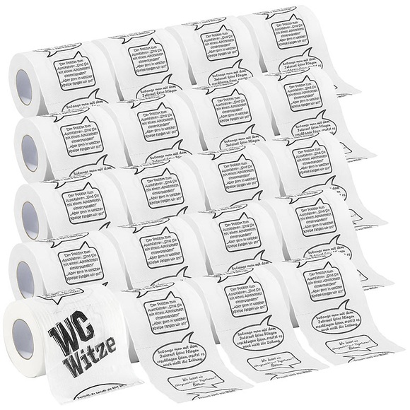 infactory Toilettenpapier "Witze", 5 Rollen