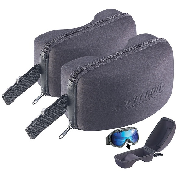 2er-Set Brillen-Etuis für Ski- und Snowboard-Brille, 20x11,5x10,5 cm