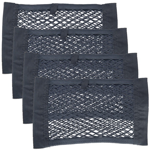 Lescars 4er-Set Universal-Aufbewahrungsnetz, 25 x 40 cm, elastisch