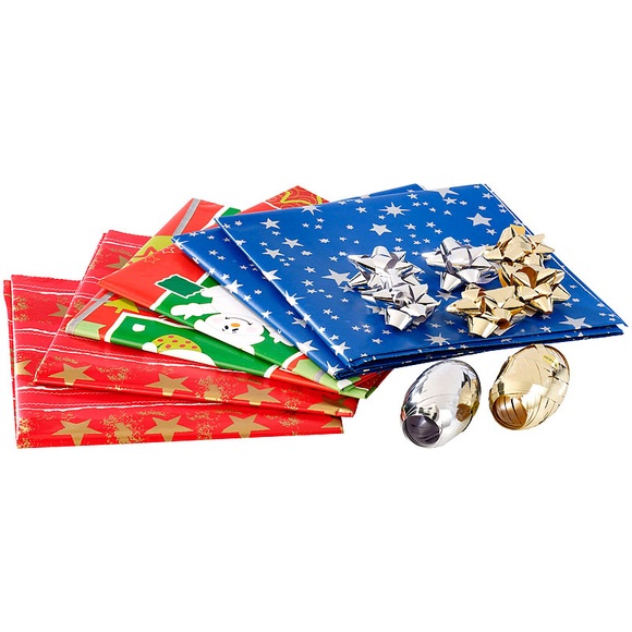 infactory 14-teiliges Geschenkverpackungs-Set "Weihnachten"