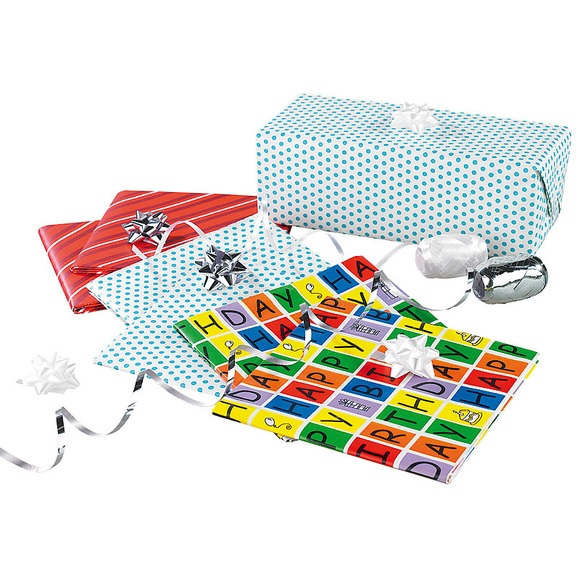 infactory 14-teiliges Geschenkverpackungs-Set für Geburtstage