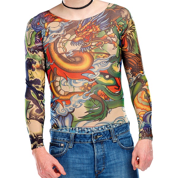 infactory Tattoo-Shirt "Panther & Dragon"