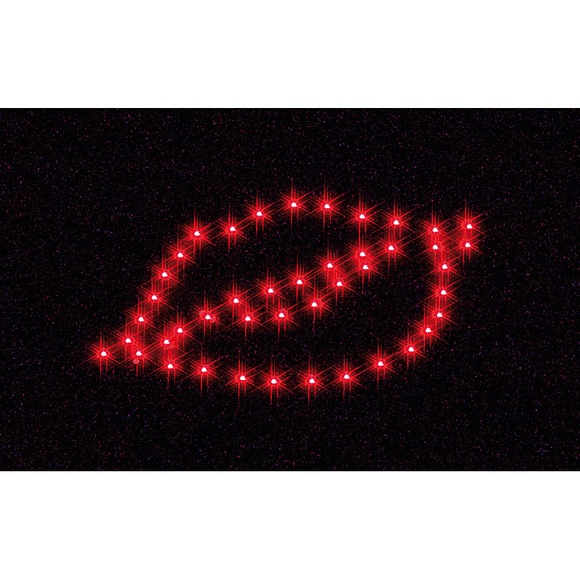 infactory Originelle Krawatte mit leuchtendem LED-Kussmund