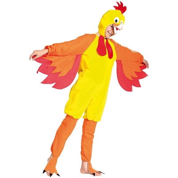 infactory Kinder Faschings-Kostüm "Funny Chicken", Grösse 140