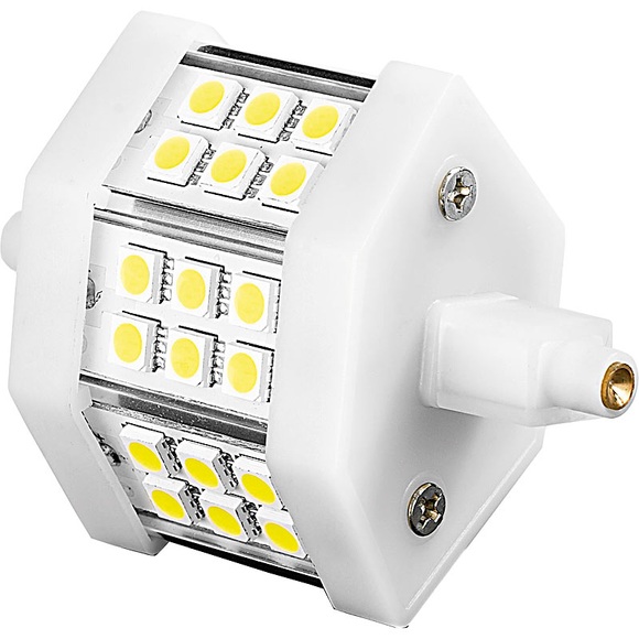 Luminea LED-SMD-Lampe mit 18 High-Power-LEDs, R7S, 78mm, warmweiss