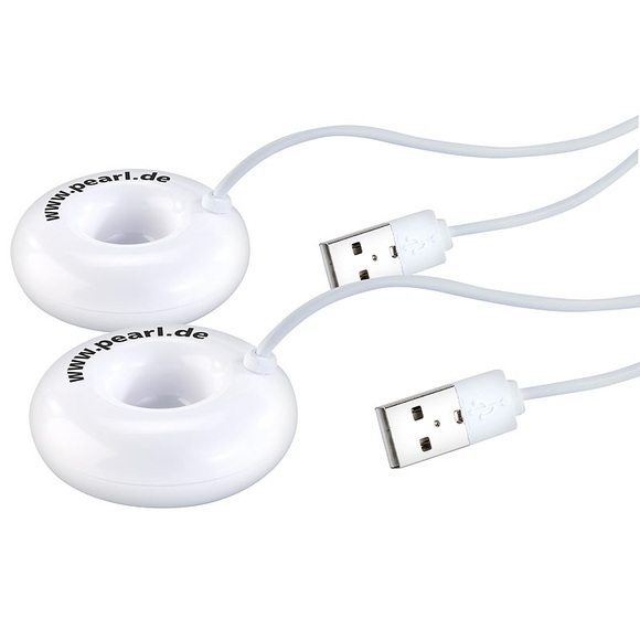 Pearl 2er Pack USB-Mini-Luftbefeuchter & Aroma Diffuser mit