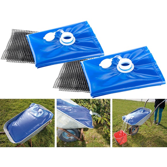AGT 2er-Set Wasserbehälter für die Schubkarre, 80 Liter