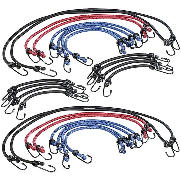 AGT 2er-Set extra starke Universal-Gepäckspanner, je 12 Stk.