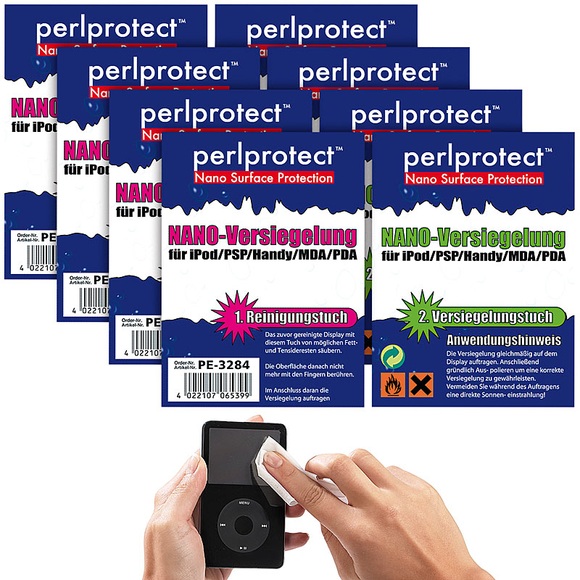 perlprotect Nano Surface Protection 4er-Set NANO Versiegelungen für alle Kunststoffoberflächen