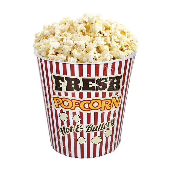 Vintage Kino-Popcorn Becher spülmaschinenfest 18 cm