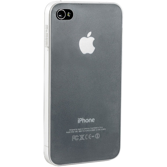Xcase Ultradünnes Schutzcover für iPhone 4/4s, halbtransparent, 0,3 mm
