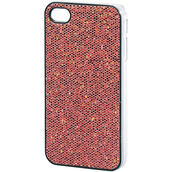 Xcase Glamour-Schutzcover für iPhone 4/4s, feurig rot
