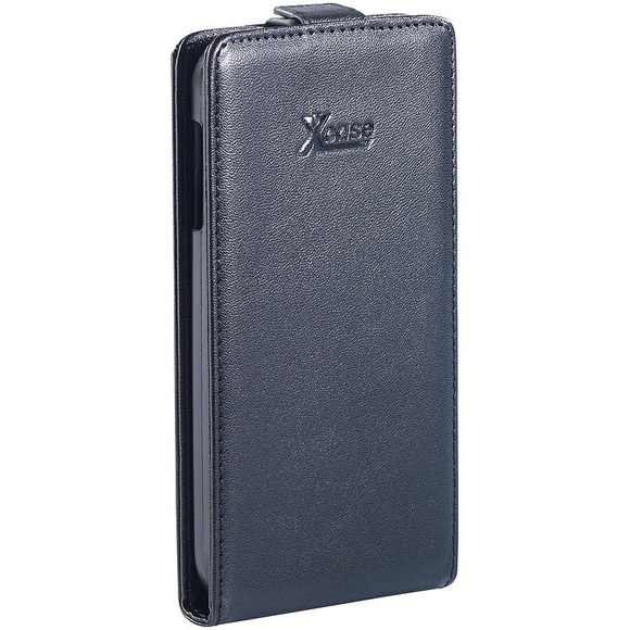 Xcase Stilvolle Klapp-Schutztasche für Samsung Galaxy S4, schwarz
