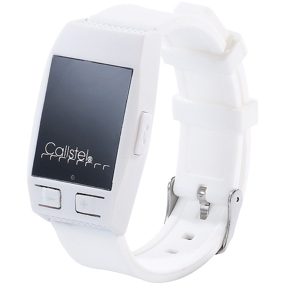 Callstel Freisprech-Armband mit Bluetooth & Lautsprecher, weiss