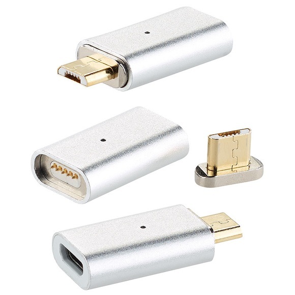 Callstel Magnetischer Micro-USB-Adapter für Lade- und Datenkabel, 3er-Set