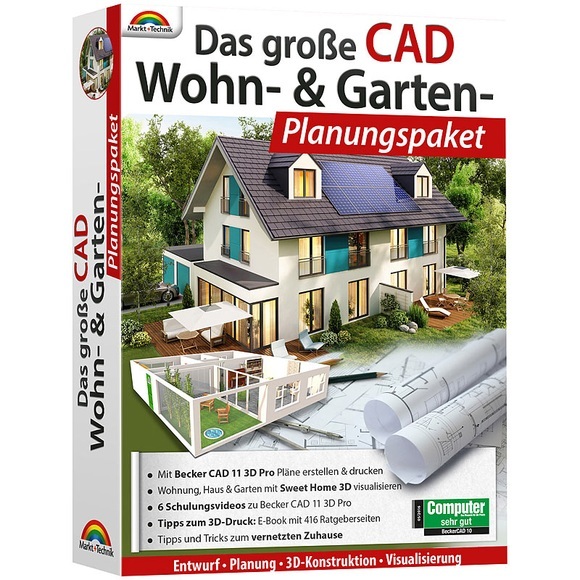 Das grosse CAD-Wohn- und Garten-Planungspaket inkl. E-Books / Architekt 3d
