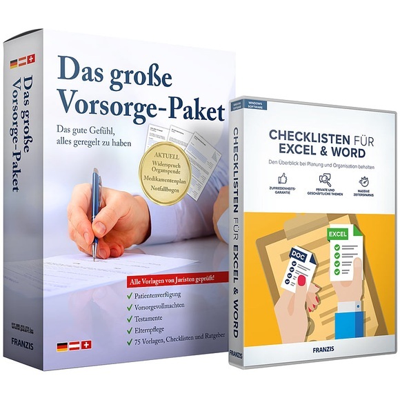 FRANZIS Das grosse FRANZIS Vorsorge- und Checklisten-Paket
