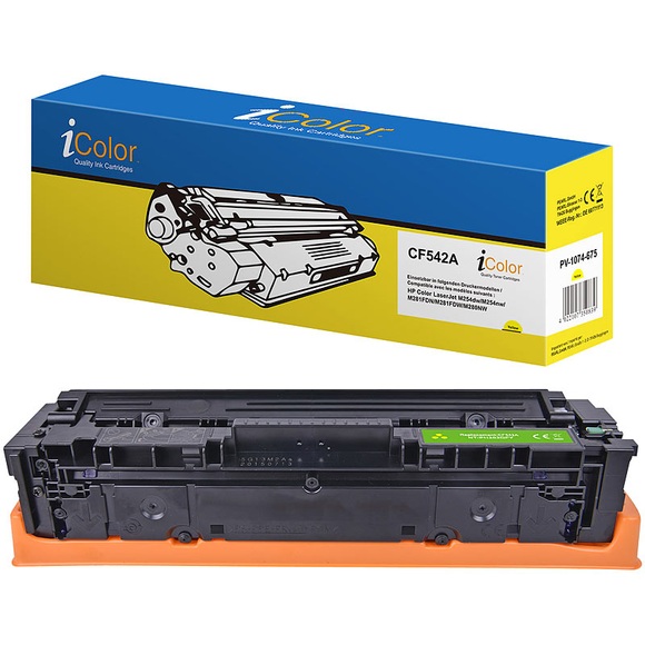 iColor Toner-Kartusche CF542A für HP-Laserdrucker, yellow (gelb)