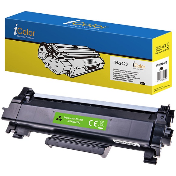 iColor Kompatibler Toner für Brother TN-2420, schwarz