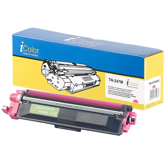 iColor Kompatibler Toner für Brother TN-247M, Magenta