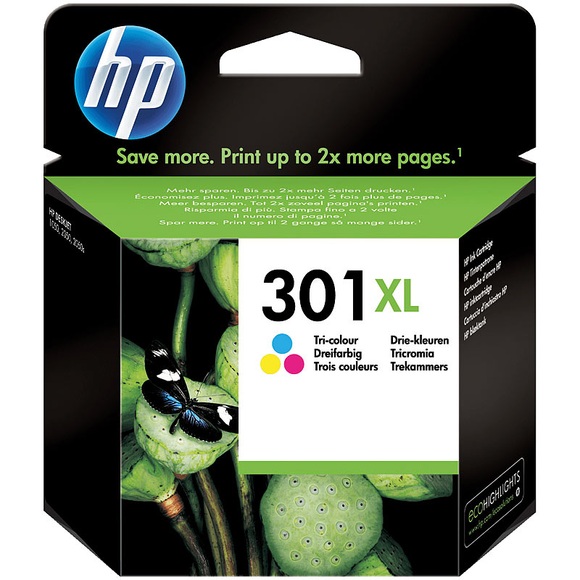 HP Original Tintenpatrone CH564EE (No.301XL), color XL