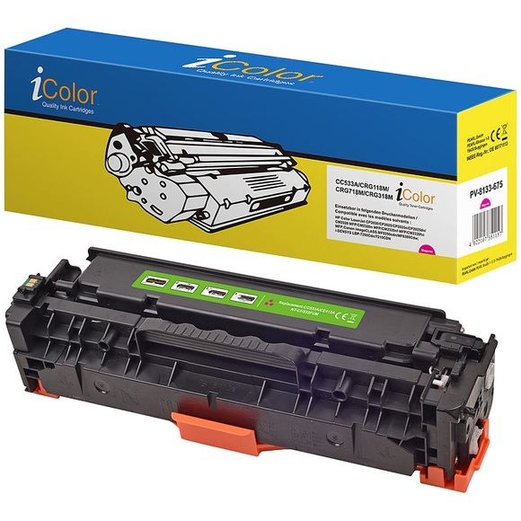iColor HP CC533A Toner- Kompatibel- magenta