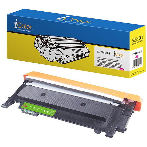 recycled / rebuilt by iColor Toner für Samsung CLT-M406S, magenta