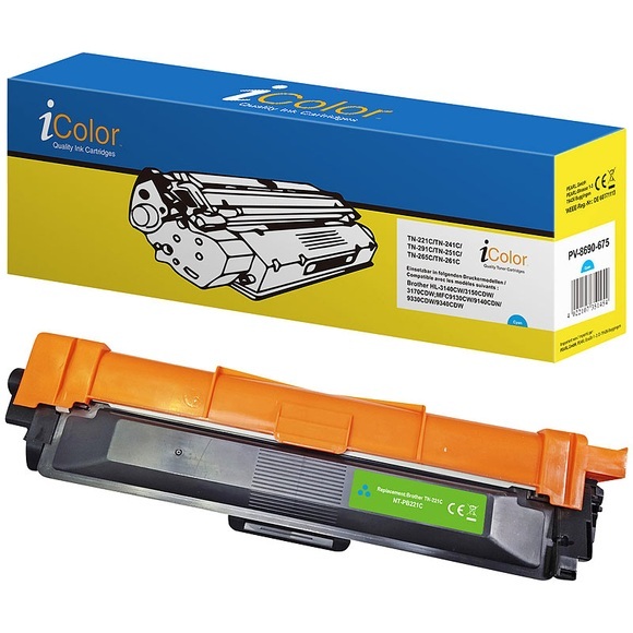 iColor Brother TN-241C Toner- Kompatibel für z.B. Brother MFC-9142CDN, cyan