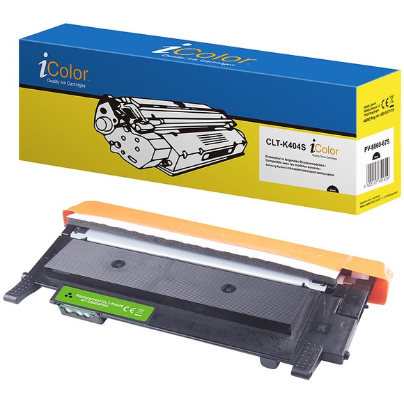 iColor Rebuilt Toner für Samsung CLT-K404S, schwarz