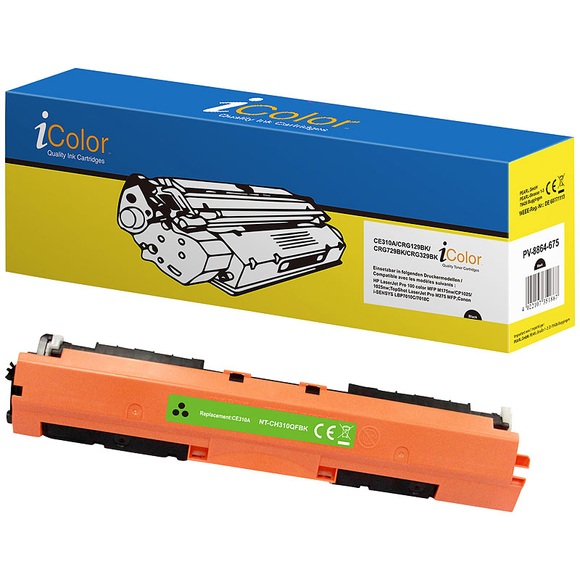 iColor Kompatibler Toner für HP CE310A / 126A, black