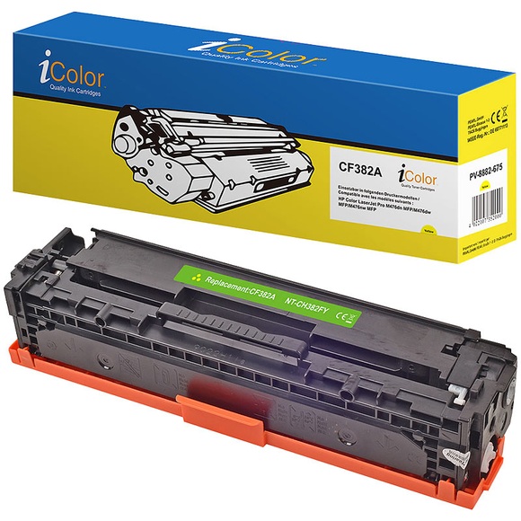 iColor Kompatibler Toner für HP CF382A / 312A, yellow