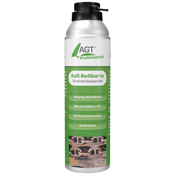 AGT Professional Kraft-Rostlöser "Ice" mit Eisminzen-Duft, 250 ml, transparent