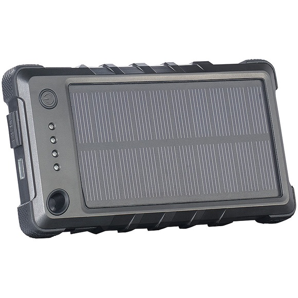 revolt Solar-Powerbank, stoss- & wetterfest, PB-40.s, 4.000 mAh, IP65