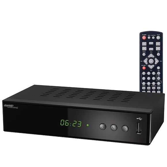 auvisio 3in1-Digital-Receiver für DVB-C, DVB-T2 & Webradio, Mediaplayer, H.265