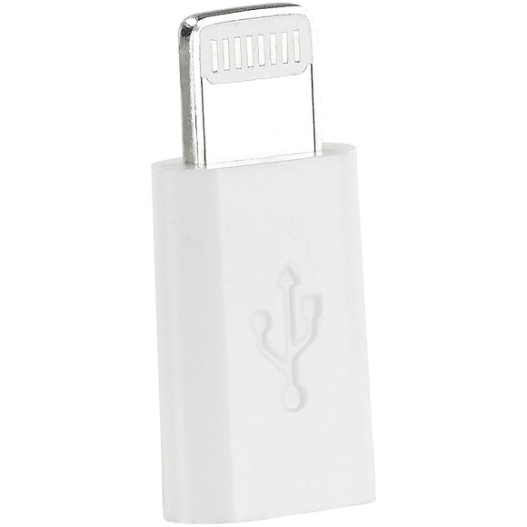 revolt Adapter Micro-USB auf 8-Pin, zum Laden von iPhone 5/6/7/8/10 u.v.m.