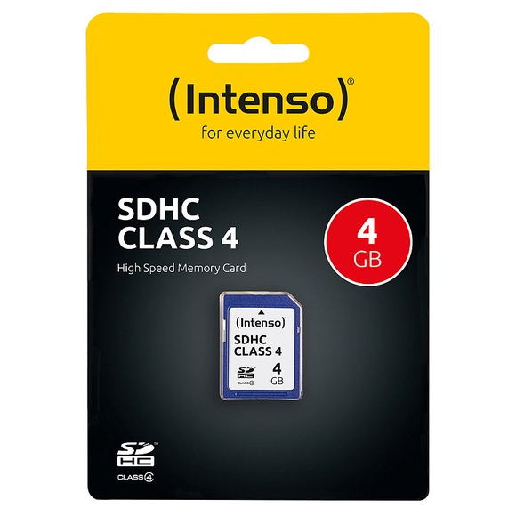Intenso SecureDigital SD-Speicherkarte 4 GB Class 4 (SDHC)