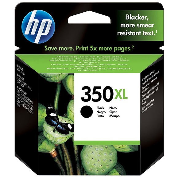 HP Original Tintenpatrone CB336EE (No.350XL), black XL