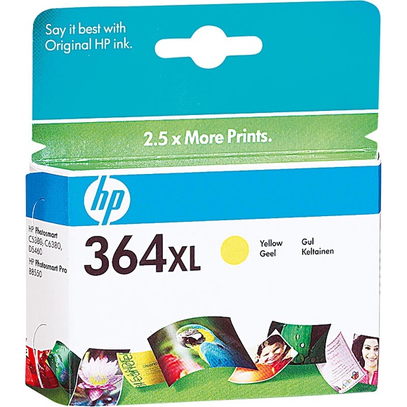 HP Original Tintenpatrone CB325EE (No.364), yellow XL
