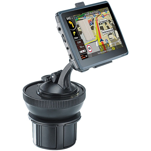 NavGear Universal-Getränkehalter-Adapter für Navi-Halterungen