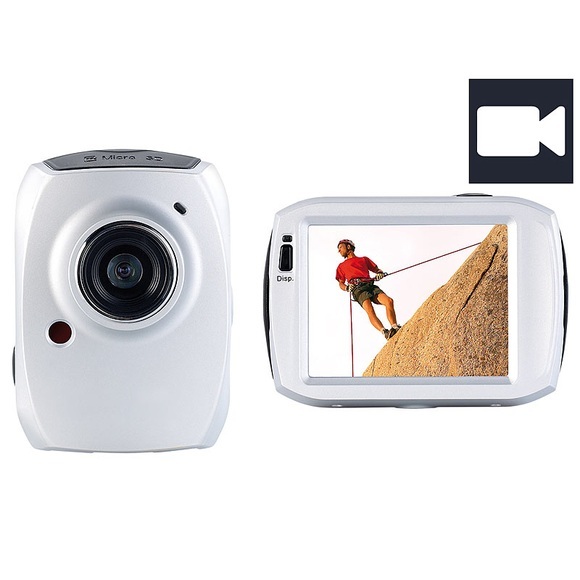 Somikon 3in1-Action-Cam DV-1200 mit Full HD & 6,1-cm-Touchscreen