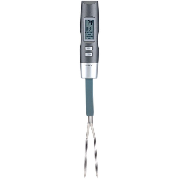 Rosenstein & Söhne Elektronische Brat- & Grillgabel mit LCD-Anzeige