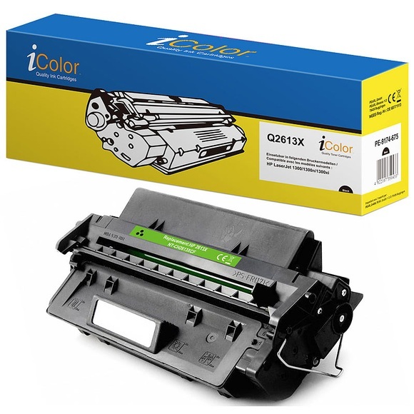 recycled / rebuilt by iColor HP Q2613X / No.13X Toner- Rebuilt