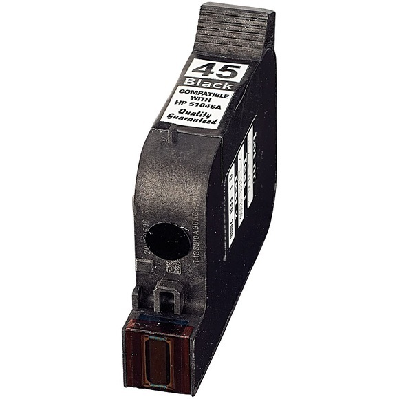 recycled / rebuilt by iColor Recycled Cartridge für HP (ersetzt 51645AE No.45), black HC