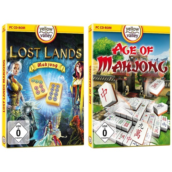 Yellow Valley 2er-Set PC-Spiele "Lost Lands Mahjong" und "Age of Mahjong"