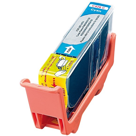 iColor Patrone für CANON (ersetzt CLI-526C), cyan mit CHIP