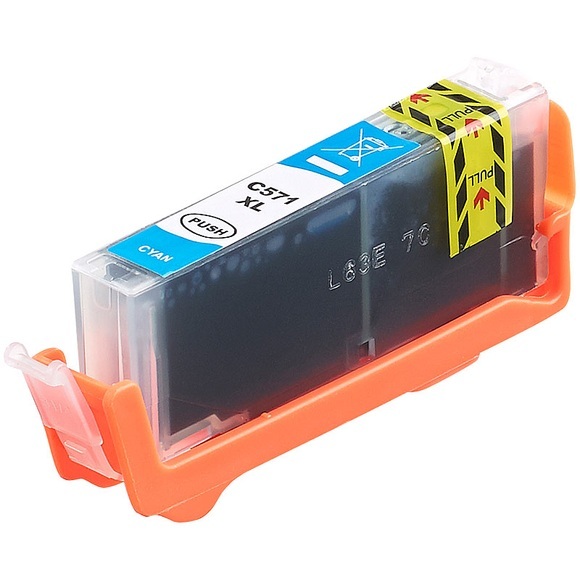 iColor Patrone für CANON (ersetzt CLI-571C für Pixma MG5750 MG5751/ XL), cyan